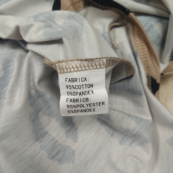 Black & Leopard Print Dress With Pockets and Adjustable Straps size Medium - Picture 9 of 10